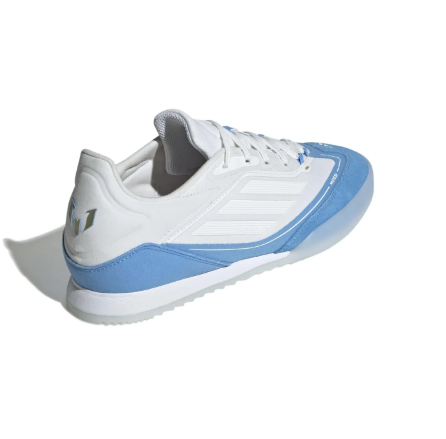 adidas Messi F50 Freestyle 24 Triunfo Dorado IN Indoor -  Cloud White/Gold Metallic/Blue Burst