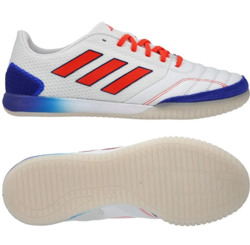 adidas Top Sala 2 Competition Indoor Shoes - White/Solar Red/Lucid Blue
