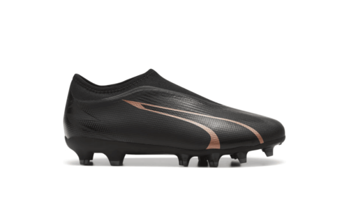 Puma Jr Ultra Match LL Laceless Eclipse Pack FG/AG - Black/Copper Rose