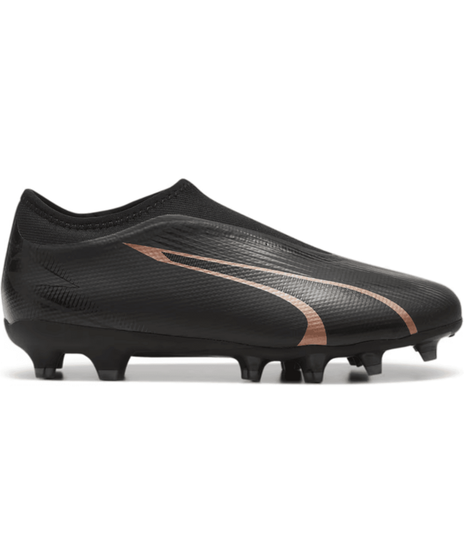 Puma Puma Jr Ultra Match LL Laceless Eclipse Pack FG/AG - Black/Copper Rose