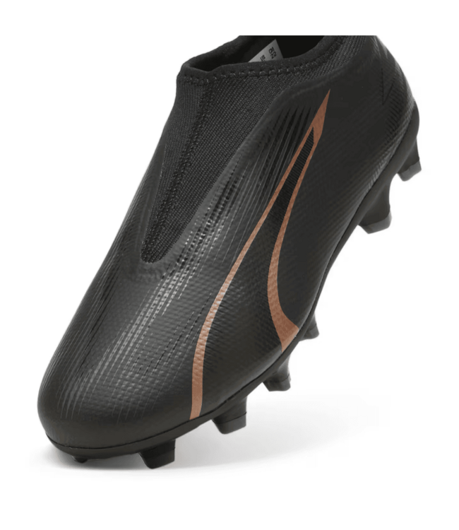 Puma Puma Jr Ultra Match LL Laceless Eclipse Pack FG/AG - Black/Copper Rose