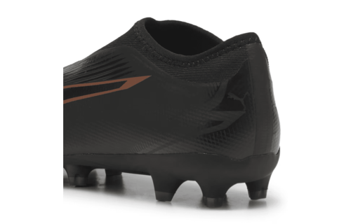 Puma Jr Ultra Match LL Laceless Eclipse Pack FG/AG - Black/Copper Rose
