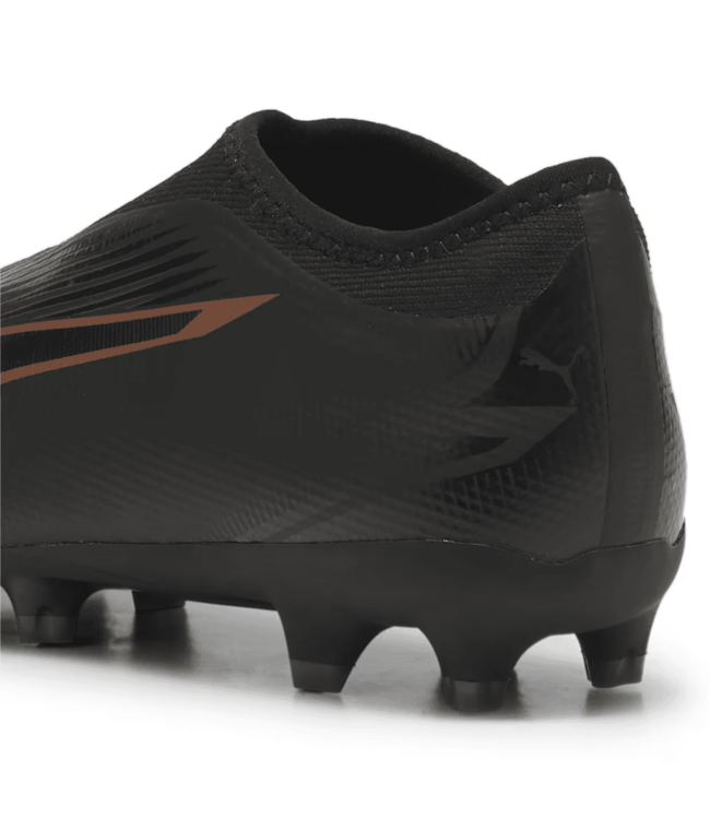 Puma Puma Jr Ultra Match LL Laceless Eclipse Pack FG/AG - Black/Copper Rose