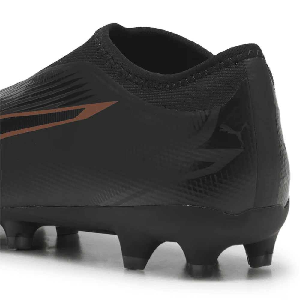 Puma Jr Ultra Match LL Laceless Eclipse Pack FG/AG - Black/Copper Rose