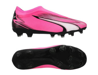 Puma Ultra Match LL Laceless FG/AG - Poison Pink/White/Black