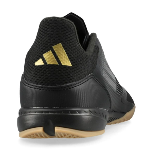 adidas F50 League IN Indoor Soccer Shoes - Core Black/Iron Metallic/Gold