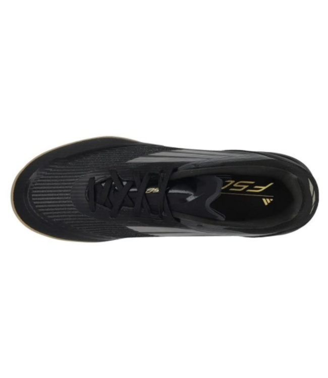 adidas adidas F50 League IN Indoor Soccer Shoes - Core Black/Iron Metallic/Gold