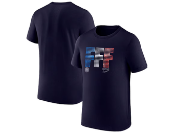 Nike France Euro 2024 FFF Lights Shirt - Blackened Blue