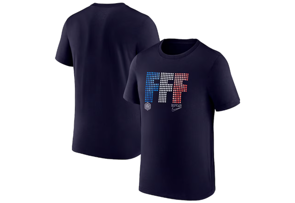 Nike France Euro 2024 FFF Lights Shirt - Blackened Blue