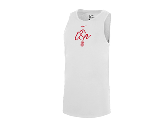 Nike United States USA USWNT 2024 Womens Script Tank Top - White