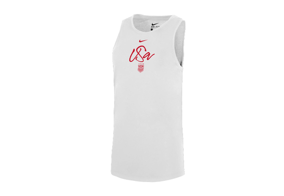 Nike United States USA USWNT 2024 Womens Script Tank Top - White