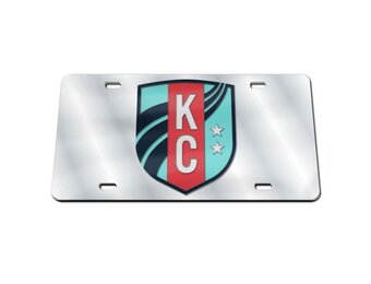 Wincraft NWSL KC Current Specialty Acrylic License Plate - Silver