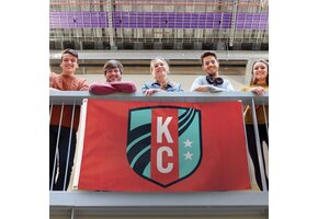 WinCraft Kansas City KC Current Deluxe Flag 3'x5' - Red