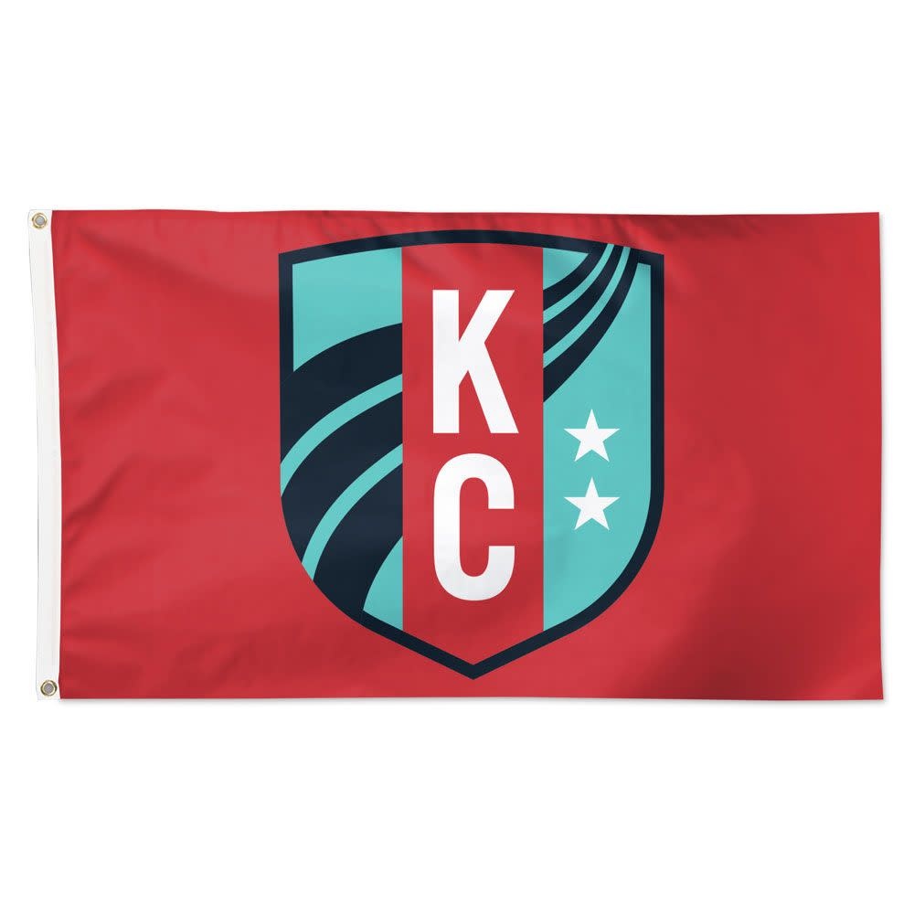 WinCraft Kansas City KC Current Deluxe Flag 3'x5' - Red