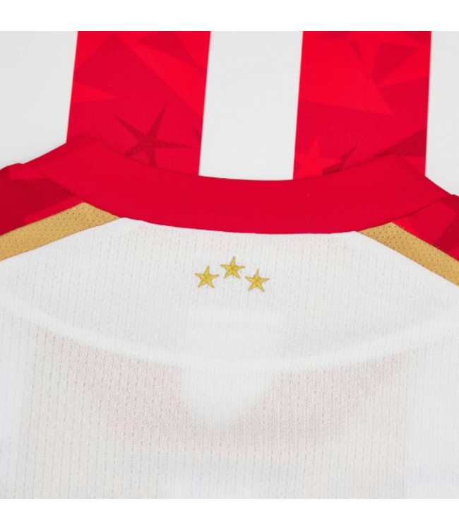 Macron Macron Red Star Belgrade 2024 - 25 Authentic Home Jersey - Red/White/Gold