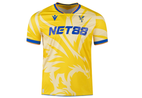 Macron Crystal Palace 2024 - 25 Authentic Away Jersey - Yellow/Royal Blue