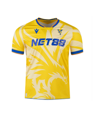 Macron Macron Crystal Palace 2024 - 25 Authentic Away Jersey - Yellow/Royal Blue