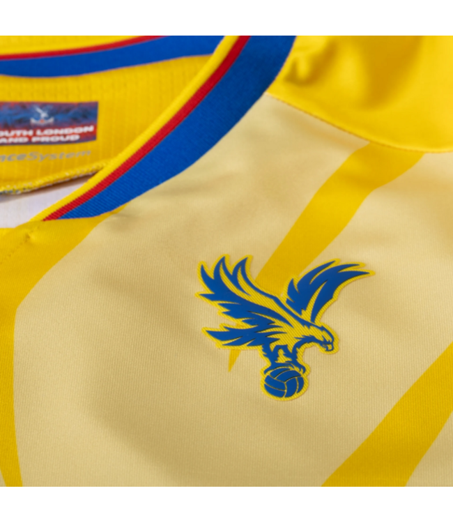 Macron Macron Crystal Palace 2024 - 25 Authentic Away Jersey - Yellow/Royal Blue
