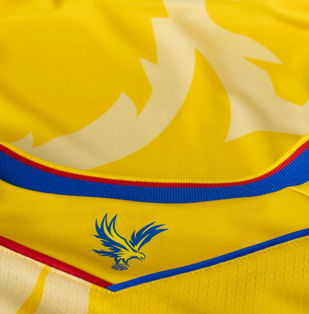 Macron Crystal Palace 2024 - 25 Authentic Away Jersey - Yellow/Royal Blue
