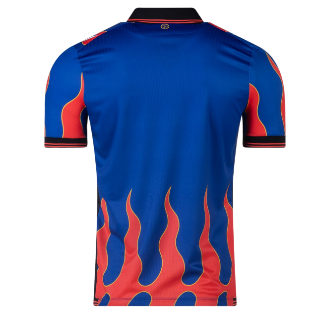 Macron FC Basel 2024- 25 Authentic Home Jersey - Red/Royal Blue/Gold