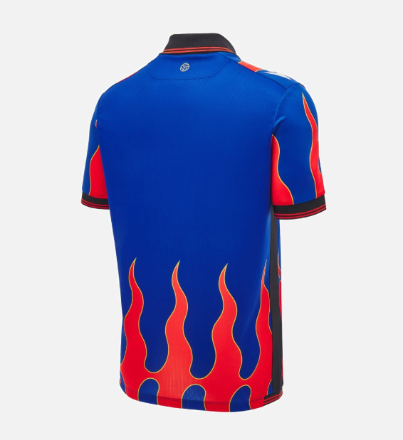 Macron FC Basel 2024- 25 Authentic Home Jersey - Red/Royal Blue/Gold