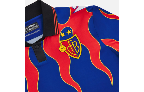 Macron FC Basel 2024- 25 Authentic Home Jersey - Red/Royal Blue/Gold