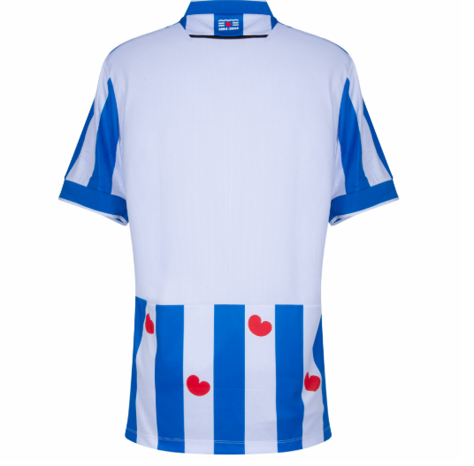 Macron SC Heerenveen 202\4 - 25 Authentic Home Jersey - White/Loyal Blue/Red