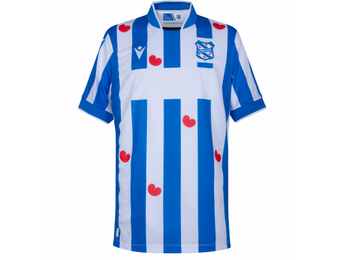 Macron SC Heerenveen 202\4 - 25 Authentic Home Jersey - White/Loyal Blue/Red