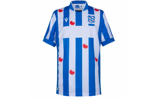 Macron SC Heerenveen 202\4 - 25 Authentic Home Jersey - White/Loyal Blue/Red
