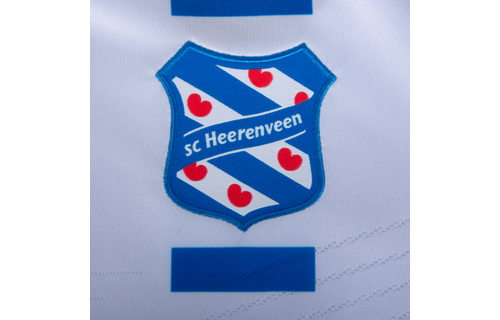Macron SC Heerenveen 202\4 - 25 Authentic Home Jersey - White/Loyal Blue/Red