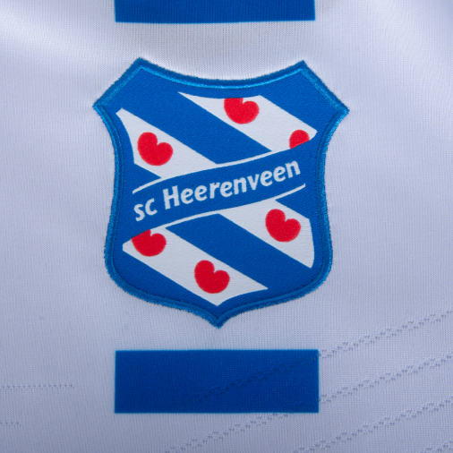 Macron SC Heerenveen 202\4 - 25 Authentic Home Jersey - White/Loyal Blue/Red