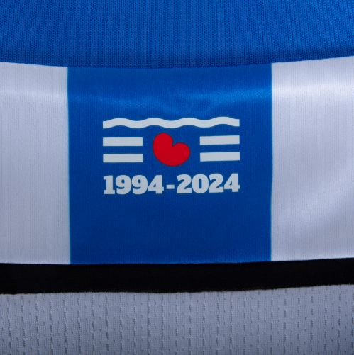Macron SC Heerenveen 202\4 - 25 Authentic Home Jersey - White/Loyal Blue/Red