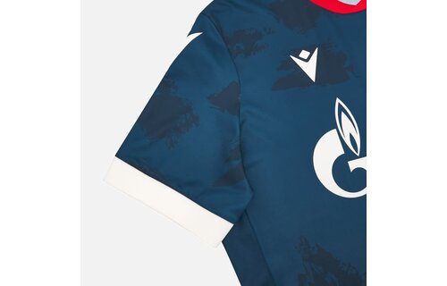 Macron Red Star Belgrade 2024 - 25 Authentic Away Jersey - Forest Green/Red