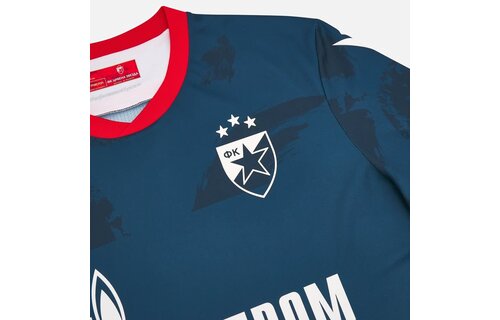 Macron Red Star Belgrade 2024 - 25 Authentic Away Jersey - Forest Green/Red