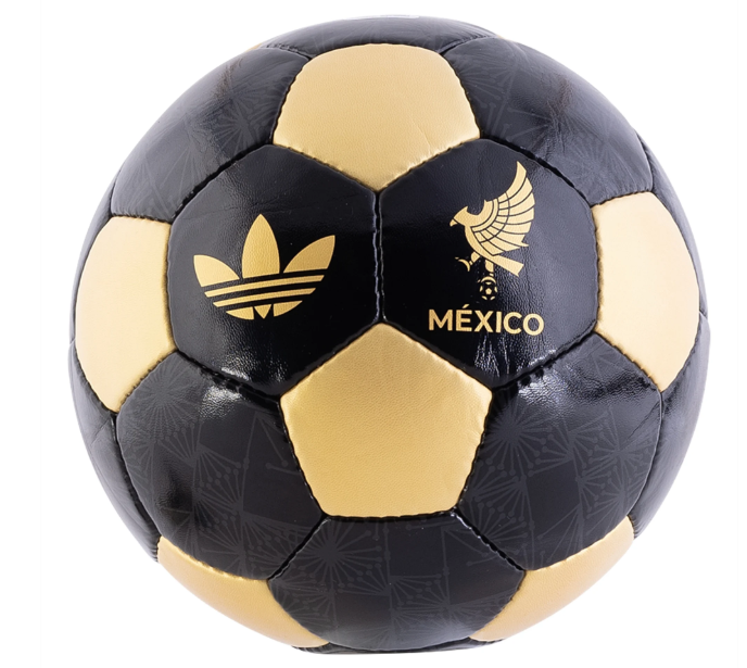 adidas Mexico FMF 2024 Originals Retro Soccer Ball -Black/Gold
