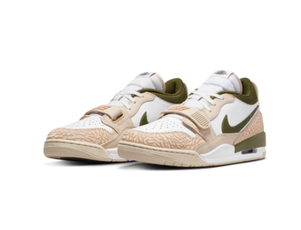 Nike Air Jordan Legacy 312 Low PSG Paris Saint Germain Limited Edition Shoes - Sanddift/Hemp/White/Rough Green/Sequoia