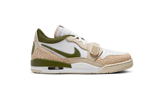Nike Air Jordan Legacy 312 Low PSG Paris Saint Germain Limited Edition Shoes - Sanddift/Hemp/White/Rough Green/Sequoia