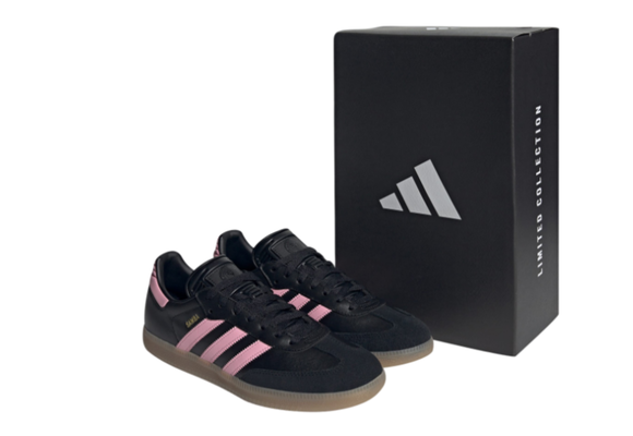 adidas Messi Originals Samba Inter Miami CF IN Indoor Shoes - Black/Bliss PInk