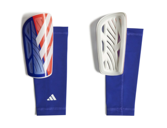 adidas Tiro 2024 League Shin Guards - Solar Red/Lucid Blue/White