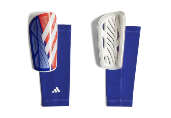adidas Tiro 2024 League Shin Guards - Solar Red/Lucid Blue/White