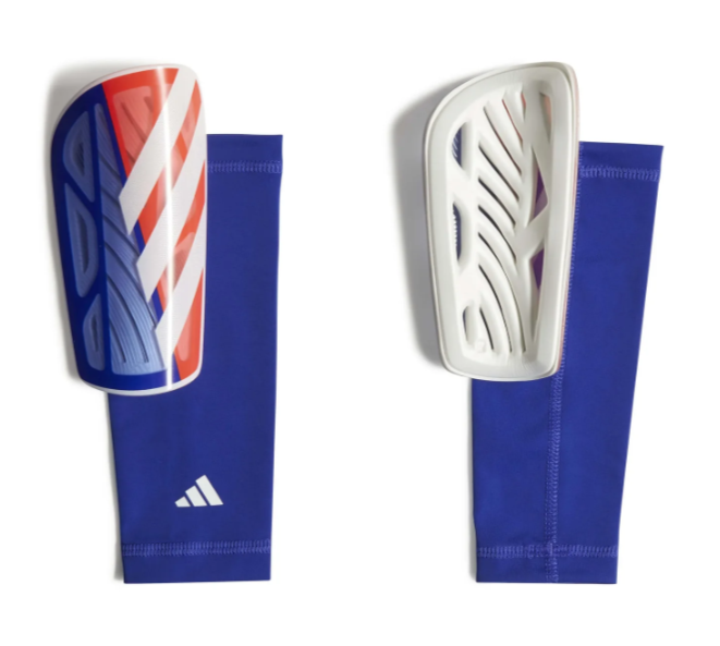adidas Tiro 2024 League Shin Guards - Solar Red/Lucid Blue/White