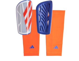 adidas Tiro 2024 League Shin Guards - White/Solar Red/Orange/Blue