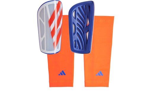 adidas Tiro 2024 League Shin Guards - White/Solar Red/Orange/Blue