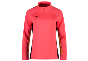 Puma Womens Blaze Quarter Zip Training Top - Sunset Glow/Black/Sun Stream
