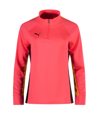 Puma Puma Womens Blaze Quarter Zip Training Top - Sunset Glow/Black/Sun Stream