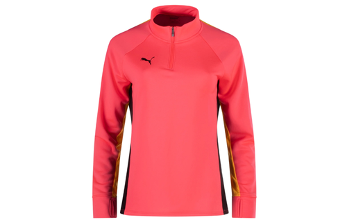 Puma Womens Blaze Quarter Zip Training Top - Sunset Glow/Black/Sun Stream