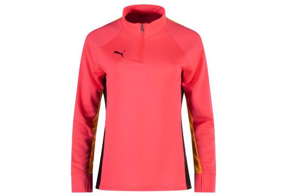 Puma Womens Blaze Quarter Zip Training Top - Sunset Glow/Black/Sun Stream