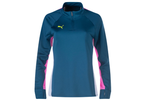 Puma Womens Blaze Quarter Zip Training Top - Navy Blue/Amethyst