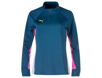 Puma Womens Blaze Quarter Zip Training Top - Navy Blue/Amethyst
