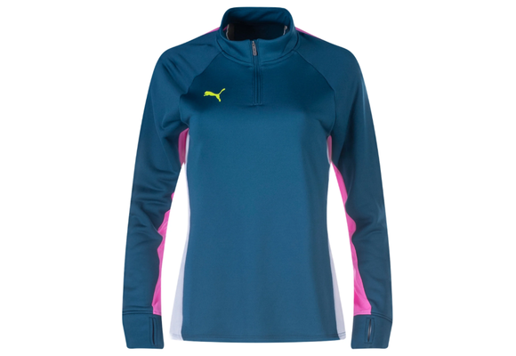 Puma Womens Blaze Quarter Zip Training Top - Navy Blue/Amethyst